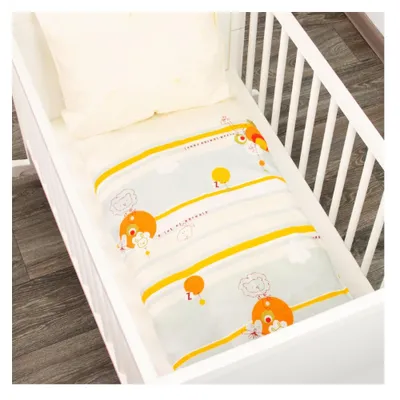 Produktbild von Alvi Baby-Bettwäsche-Set 80x80 & 35x40 – „Löwe“ | 100% Baumwolle, Weich & Atmungsaktiv