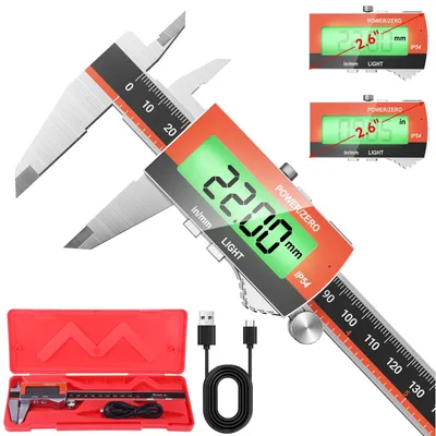 Zdjęcie produktu dla Cyfrowy suwmiarka 150 mm, stal nierdzewna, elektroniczny przyrząd pomiarowy, wyświetlacz LCD