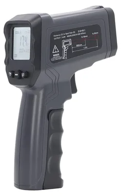 Productafbeelding van Draagbare handthermometer - Contactloze IR-temperatuurmeter - Geschikt voor binnen en buiten - Temperatuurmeter - -50-1600℃ - Nauwkeurigheid...