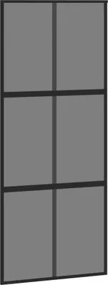 Produktbild von vidaXL Schiebetür Schwarz 90x205 cm Hartglas und Aluminium