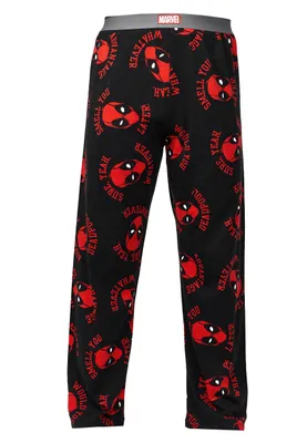 Produktbild von Recovered - Lounge Pant - Marvel Deadpool Slogan Heads - black M