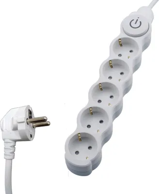 Produktbild von Verlängerungskabel Steckdosenleiste Kabel Schukosteckdose 5 m 5-fach mit Schalter