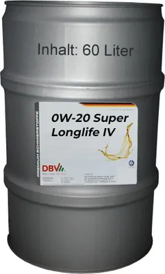 Produktbild von DBV 0W-20 Super Longlife IV 508.00/509.00 60-Liter-Fass