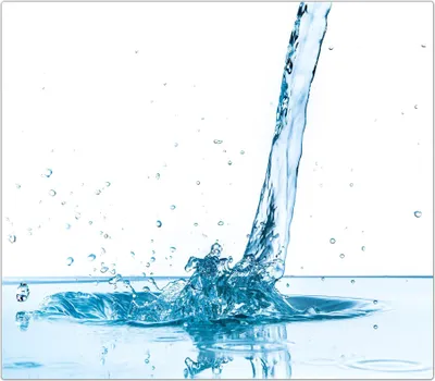 Produktbild von Spritzschutz Herdabdeckplatte Schneidebrett aus Glas Spritzendes Wasser 1-Teilig (60x52cm)