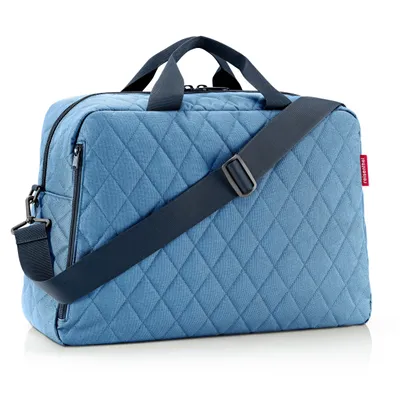 Produktbild von reisenthel duffelbag M, Handgepäck-Reisetasche, Tragetasche, Rhombus Blue, 38 L, BG4101
