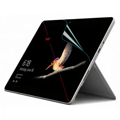 Produktbild von 2x Schutzfolie für Microsoft Surface Go/Go2 10 Zoll (25,4 cm) Displayschutz Folie klar transparent Anti-Fingerprint