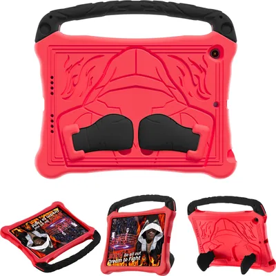 Obrázek produktu pro Dětské pouzdro pro iPad Air 11" M2 2024/Air 11" M3 2025, lehké nárazuvzdorné EVA pouzdro s rukojetí a stojánkem Červený