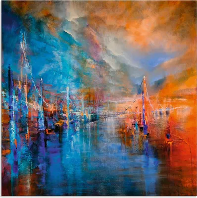 Produktbild von ARTland Glasbild Der Weg Größe: 50x50 cm