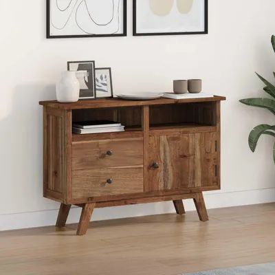 Produktbild von vidaXL Sideboard mit Schubladen Natur 100 x 30 x 68 cm Massivholz Teak