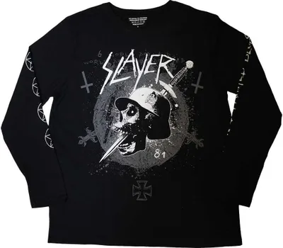 Obrázek produktu pro Slayer - Tričko pro muže/dámy Uni s dlouhým rukávem RO10666 (XL) (Black)