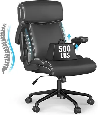 Imagen del producto de Silla de oficina ergonómica, silla de escritorio con capacidad de hasta 225 kg, color