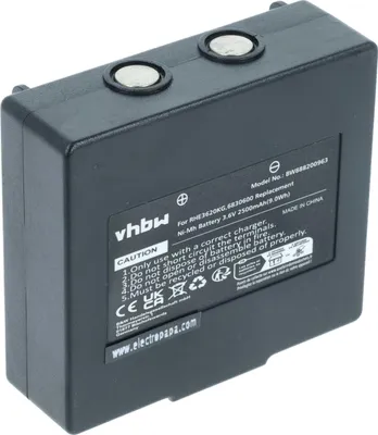 Produktbild von vhbw Akku Ersatz für Hetronic RHE3614KG, RHE3620KG für Industrie-Funkfernsteuerung Fernbedienung (2500 mAh, 3,6 V, NiMH) - Schwarz