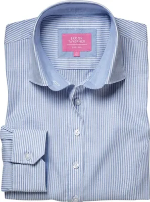 Image de Brook Taverner - Chemise "Mirabel" stretch pour femme PC4704 (42 FR) (Bleu ciel)