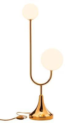 Obrázek produktu pro Stolní lampa SELEN, zlatá a bílá, 2xG9x15W, kov, rozměry: 73x15x27 cm, IP20, Jupiter