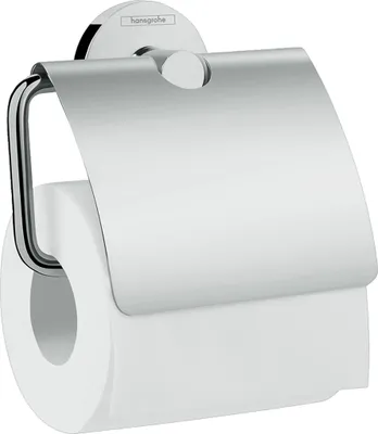 Produktbild von hansgrohe Logis UNIVERSAL Toilettenpapierhalter, mit Deckel, chrom, 41723000