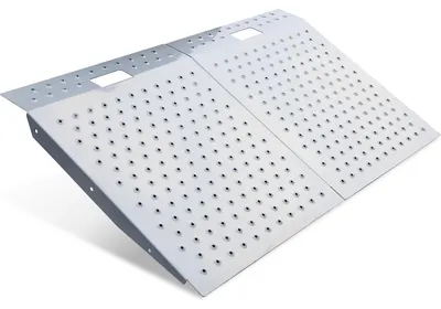 Auffahrrampe 74x122 cm, 680 kg, Stahl, für Rasenmäher & ATV (2 Stück)
