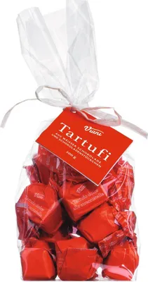 Image de Viani Tartufi Dolci Stracciatella 200 g - Truffes au chocolat belge fourrées de stracciatella crémeuse, en sachet