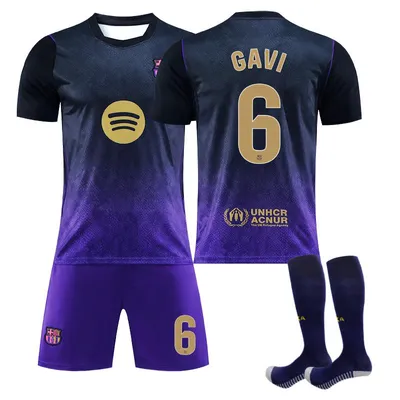 Produktbild von #6 GAVI Barcelona away game, 26-27 (Champions League)football jersey for Kids and Adults SIZE:16