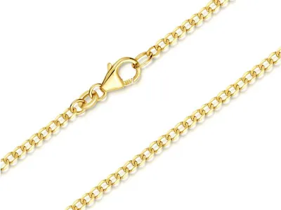 Produktbild von SILBERKETTEN STORE Panzerkette 2mm - Stärke 0,5mm - 333 Gold, Länge wählbar - 38cm