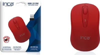 Produktbild von INCA Maus IWM-331RK 1600 DPI,Wireless,Nano-USB,SL,RT 10 m