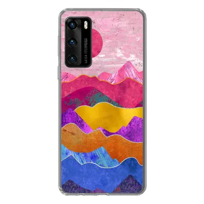 Produktbild von MuchoWow® Handyhülle Schutzhülle Hülle für Huawei P40 Stolz - Bi - Marmor Silikon Softcase Handy Hülle - Handytasche