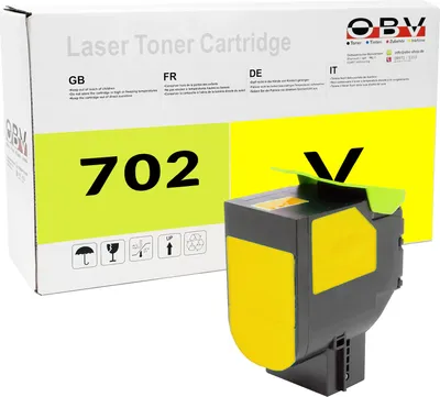 Produktbild von Toner kompatibel Lexmark CS310 CS410 CS510 ersetzt 702Y, 702HY, 70C2HY0 Gelb