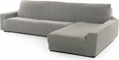 Produktbild von Bezug für Chaiselongue mit langem rechten Arm Sofaskins NIAGARA 210 - 340 cm - Hellgrau