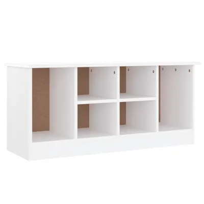 Produktbild von vidaXL Schuhbank ALTA Weiß 100x35x45 cm Massivholz Kiefer