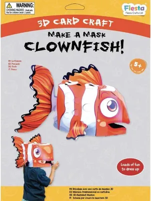 Obrázok produktu pre Fiesta Crafts 3D maska klauna z kartónu kreatívna hračka