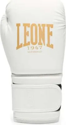 Image de Leone1947 White&gold gants de boxe en similicuir blanc 10 Oz blanc 10 Oz