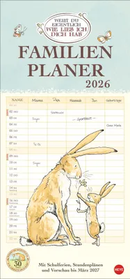 Produktbild von Weißt du eigentlich, wie lieb ich dich hab? 2026 Familienpl.