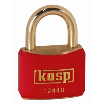 Zdjęcie produktu dla Kłódka KASP K12440REDA1 Kłódka 40 mm z kluczem w kolorze żółtego złota