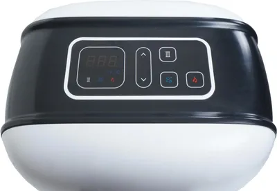 A close-up view of the control panel of a spa pump.