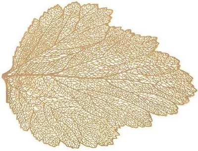 Zdjęcie produktu dla Podkładka Liść 47 cm złota