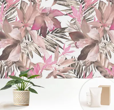 Obrázok produktu pre Samolepiaca fototapeta – 152 x 104 cm – tapeta – nástenná tapeta – nástenné obrazy – samolepiaca fólia – dekoratívna fólia – tapetová fólia – stena – dekorácia – obývacia izba – exotické kvety