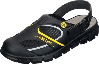 Immagine prodotto di Scarpe da lavoro Abeba Dynamic OB Clog nero/giallo CE ESD SRC