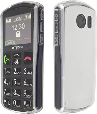 Produktbild von caseroxx Schutz-Hülle TPU-Hülle kompatibel mit Emporia V25, Gummi Handy Tasche weiß-transparent