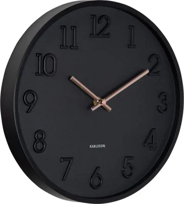 Produktbild von Karlsson - Wanduhr Calma - Schwarz