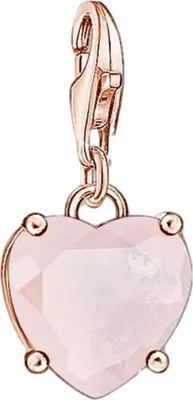 Produktbild von Thomas Sabo Anhänger Charm-Club Herz M. Pinkem Stein 1565-536-9