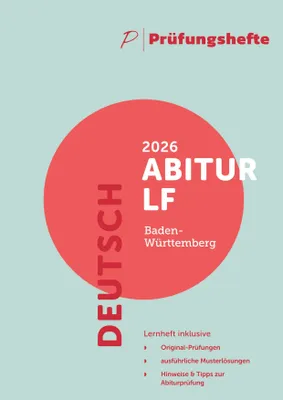 Produktbild von Prüfungsheft - 2026 Deutsch Abitur Leistungsfach - Baden-Württemberg - Original-Prüfungen und Lösungen