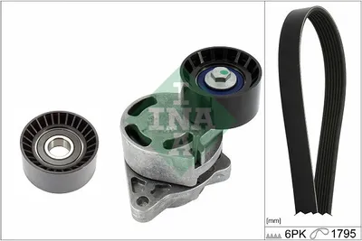 Produktbild von INA 529 0433 10 Keilrippenriemensatz für OPEL Vivaro A Kastenwagen (X83)