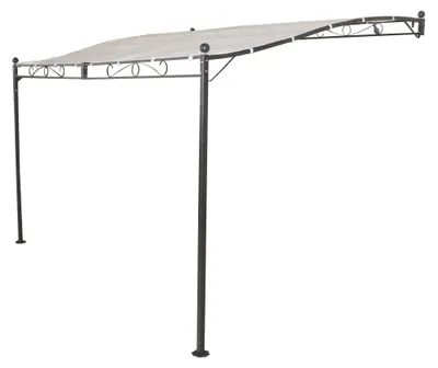 Immagine prodotto di Gazebo Pergola in acciaio veranda addossata fissaggio a parete mt 3,5x2,5 Mirelle