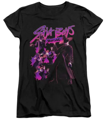 Produktbild von K-Pop Demon Hunters - T-Shirt für Damen, Anliegend TV42901 (XXL) (Schwarz)