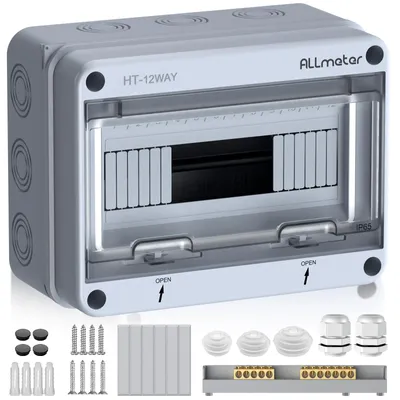 Immagine prodotto di Quadro elettrico da parete, 12 moduli, grado di protezione IP65