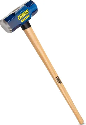 Produktbild von Estwing 5,4 kg harter Vorschlaghammer für Abbruch-/Pfahlfahren, 50–55 HRC, 91,4 cm Hickory-Griff, ergonomischer Griff, langlebige Konstruktion