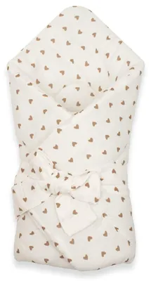 Obrázek produktu pro Mušelínová šněrovací zavinovačka New Baby little heart