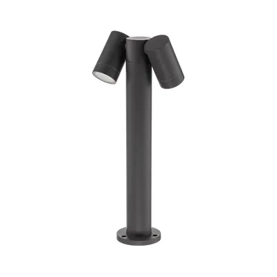 Produktbild von Prios Sockelleuchte Tulimar, 45 cm, anthrazit, 2-flg., Alu