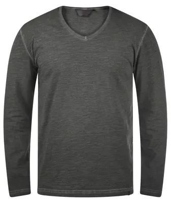 Produktbild von SOLID SDCornelio Herren Longsleeve Langarmshirt Shirt mit V-Ausschnitt