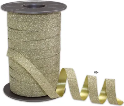 Produktbild von Pattberg Poly Glitter, Gold, Polypropylen (PP), Satin, 100 m, 10 mm, 1 Stück(e)