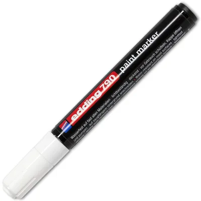 Produktbild von Edding – Paintmarker 790 auf Alkoholbasis, 2–3 mm, weiß | 10 Stück